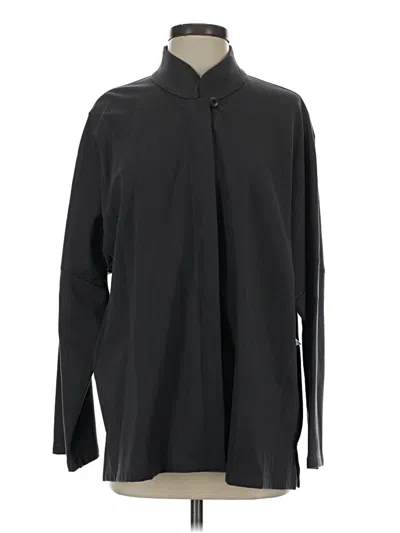 Pre-owned Peace Of Cloth Long Sleeve Blouse In Gray