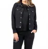 Peace Of Cloth Women's Ruby Jean Jacket In Black In Black