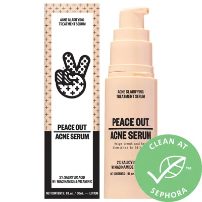 Peace Out Salicylic Acid Acne Treatment Serum 1 oz / 30 ml In White