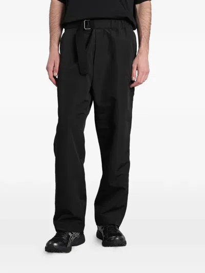 Peacemaker Oamc Belted Straight-leg Trousers In Black