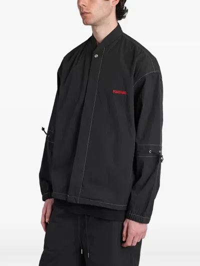 Peacemaker Oamc Contrast-stitch Shirt In Black