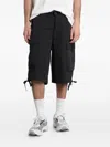 Peacemaker Oamc Drawstring Cargo Shorts In Black