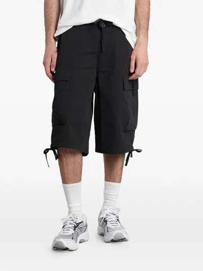Peacemaker Oamc Drawstring Cargo Shorts In Black