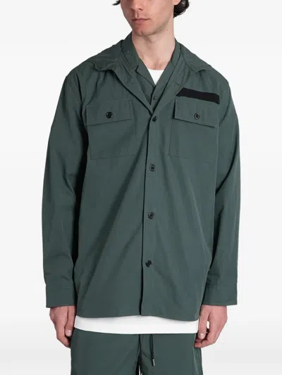 Peacemaker Oamc Hooded Shirt In Green