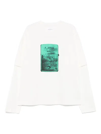 Peacemaker Oamc Lighter T-shirt In White
