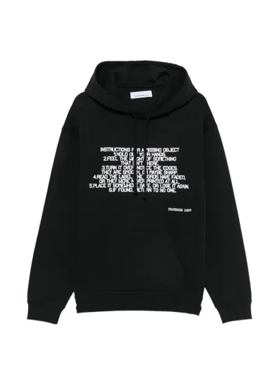 Peacemaker Oamc Slogan-print Hoodie In Black