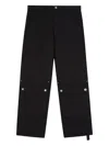 Peacemaker Oamc Utility-pocket Cotton Trousers In Black