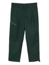 Peacemaker Oamc Zip-detailing Pants In Green