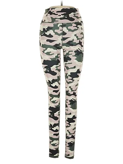 Pre-owned Peach Active Pants In Green