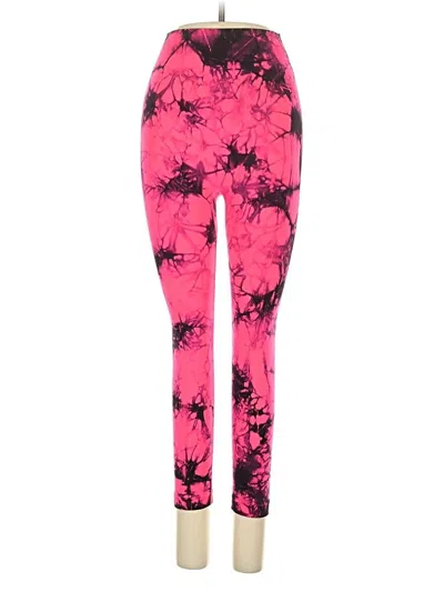 Pre-owned Peach Active Pants In Pink