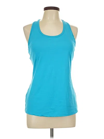 Pre-owned Peach Active Tank Top In Blue