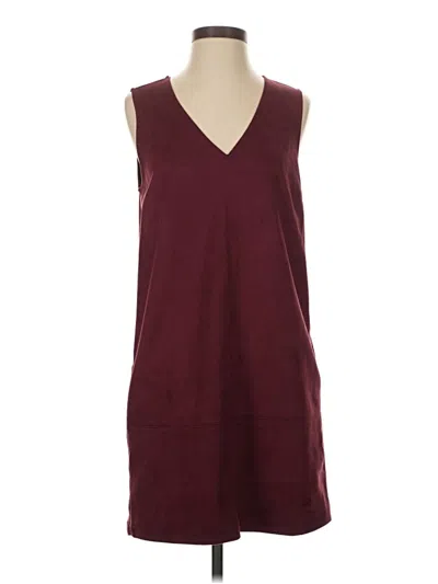 Pre-owned Peach Casual Dress In Burgundy
