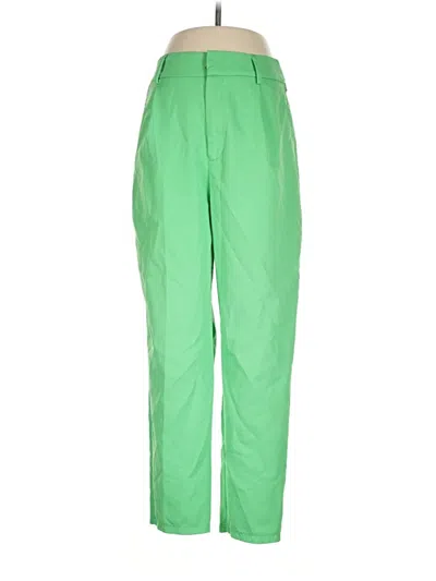 Pre-owned Peach Casual Pants In Green