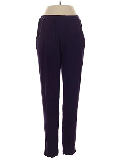 Pre-owned Peach Casual Pants In Purple