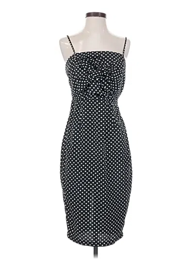 Pre-owned Peach Cocktail Dress In Black