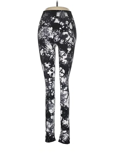 Pre-owned Peach Leggings In Black