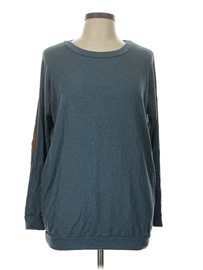 Pre-owned Peach Love 3/4 Sleeve T-shirt In Blue
