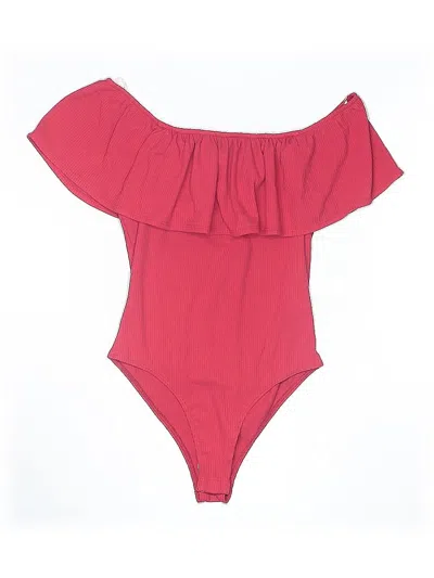 Pre-owned Peach Love Bodysuit In Red
