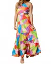 Peach Love Camila Maxi Dress In Rainbow In Multi