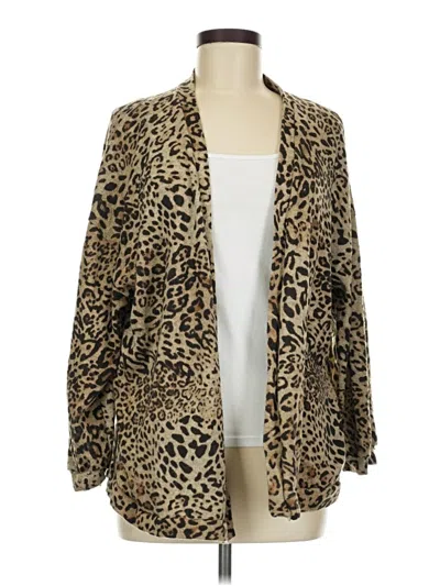 Pre-owned Peach Love Cardigan Sweater In Brown