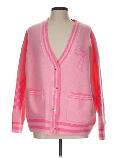 Pre-owned Peach Love Cardigan Sweater In Pink