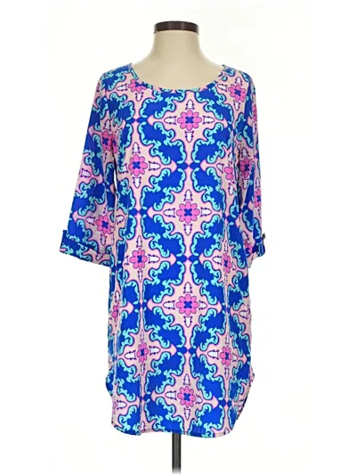 Pre-owned Peach Love Casual Dress In Blue