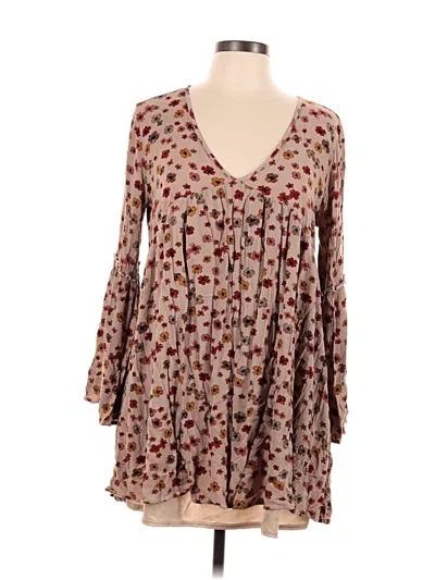 Pre-owned Peach Love Casual Dress In Brown