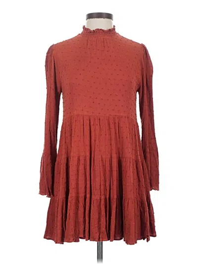 Pre-owned Peach Love Casual Dress In Brown