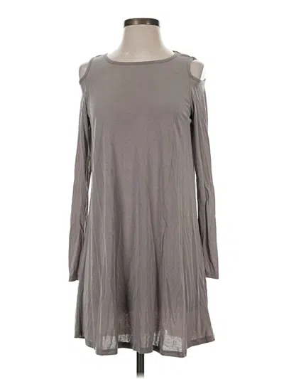 Pre-owned Peach Love Casual Dress In Gray