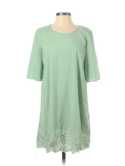 Pre-owned Peach Love Casual Dress In Green