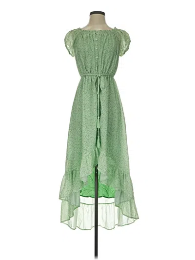 Pre-owned Peach Love Casual Dress In Green