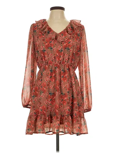 Pre-owned Peach Love Casual Dress In Red