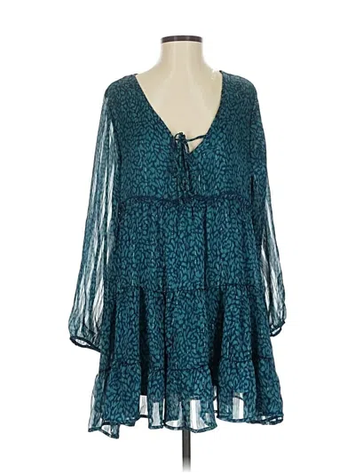 Pre-owned Peach Love Casual Dress In Teal