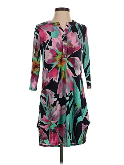 Pre-owned Peach Love Casual Dress In Teal