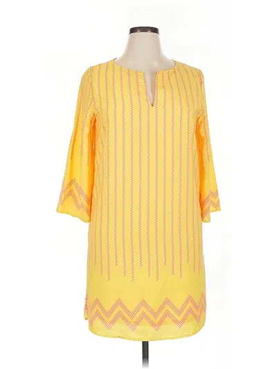 Pre-owned Peach Love Casual Dress In Yellow