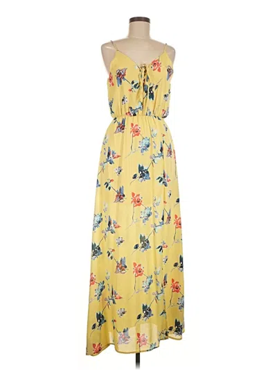 Pre-owned Peach Love Casual Dress In Yellow