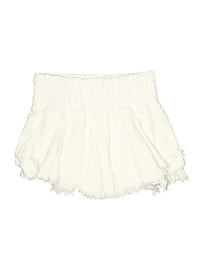 Pre-owned Peach Love Casual Skirt In White