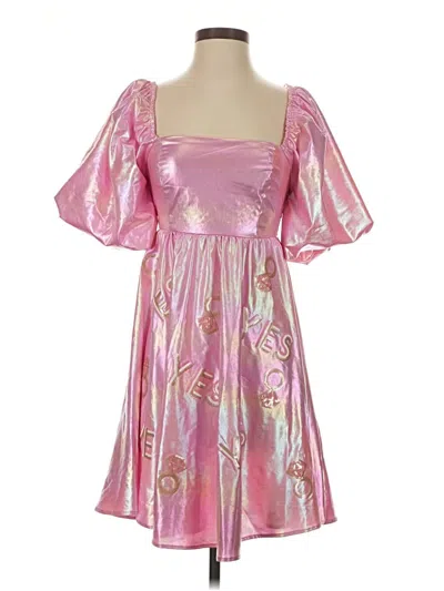 Pre-owned Peach Love Cocktail Dress In Pink
