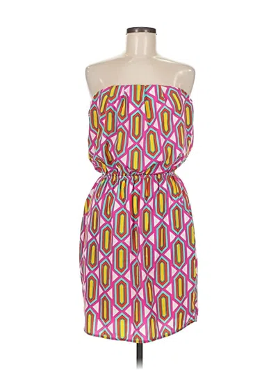 Pre-owned Peach Love Cocktail Dress In Yellow