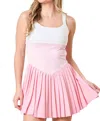 Peach Love Color Block Romper In Pink In Pink
