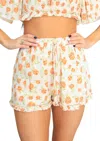 PEACH LOVE CRUSH ON YOU SHORTS IN WHITE/ORANGE