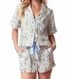 Peach Love Easter Bunny Pj Set In Multi