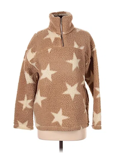 Pre-owned Peach Love Fleece Jacket In Brown