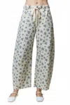 Peach Love Garden Stroll Trousers In Multi In Neutral