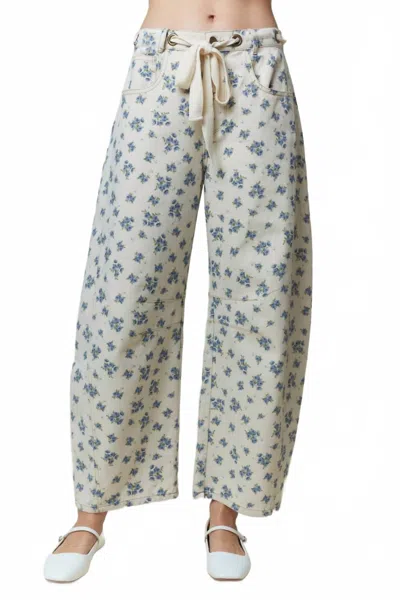 Peach Love Garden Stroll Trousers In Multi In Neutral
