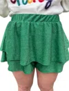 Peach Love Get It Going Skort In Green In Green