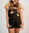 Peach Love Going For Gold Set In Black In Black