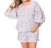 Peach Love Hoppy Dreams Pajama And Loungewear Set In Multi
