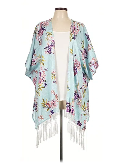 Pre-owned Peach Love Kimono In Blue
