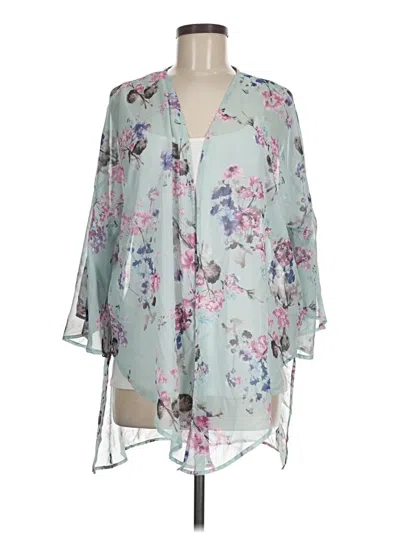 Pre-owned Peach Love Kimono In Gray